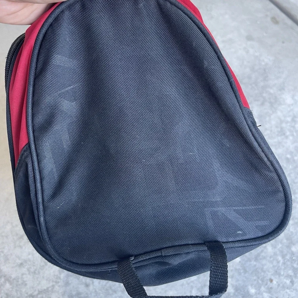 Vintage Nike Medium Training Duffle Gym Travel Sports Shoe Bag Black Swoosh Logo